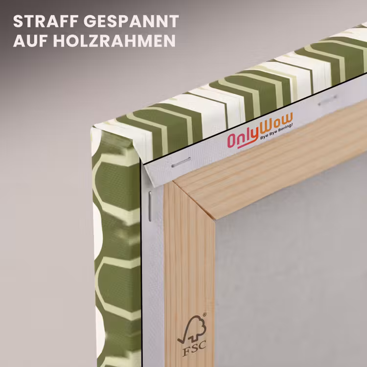 Patroon - Retro - Groen canvas 2cm klein 34 -uniquesellingpoint_afwerking-onlywow_DE