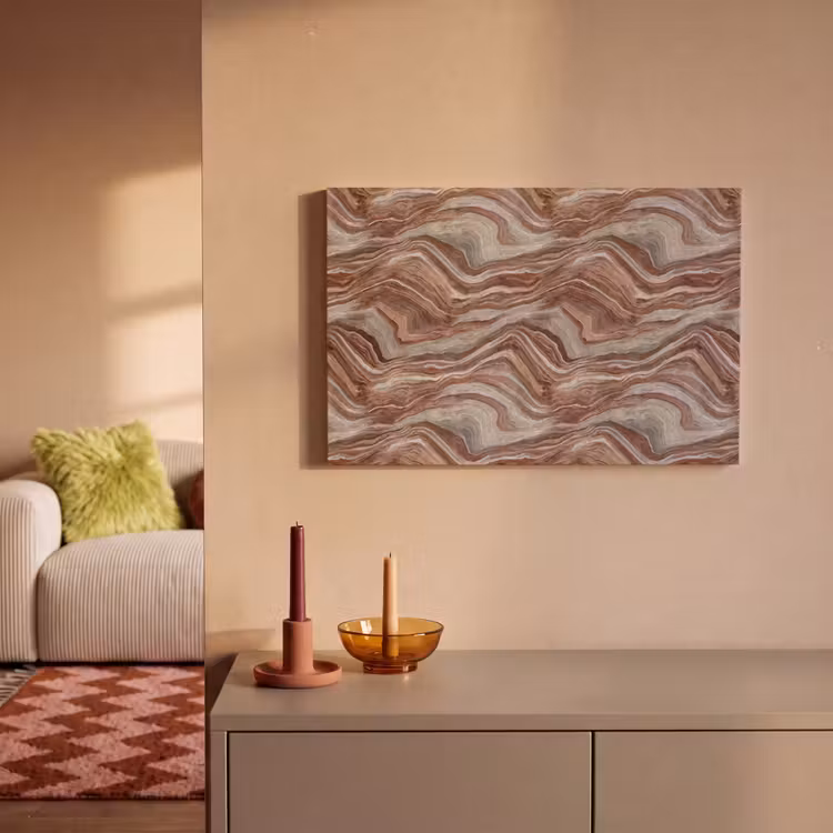 Patroon - Zandsteen - Travertijn canvas 2cm klein 34 -sfeer1