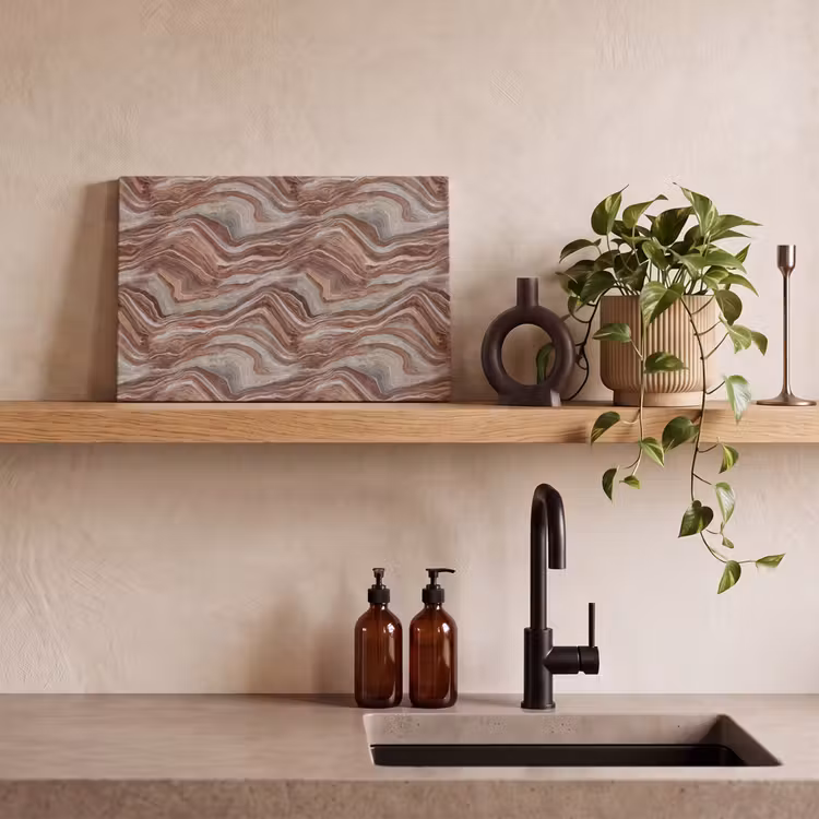 Patroon - Zandsteen - Travertijn canvas 2cm klein 34 -sfeer3