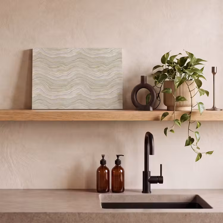 Patroon - Sereen - Groen canvas 2cm klein 34 -sfeer3