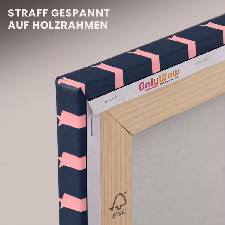 Patroon - Sterren - Roze canvas 2cm klein 34 -uniquesellingpoint_afwerking-onlywow_DE
