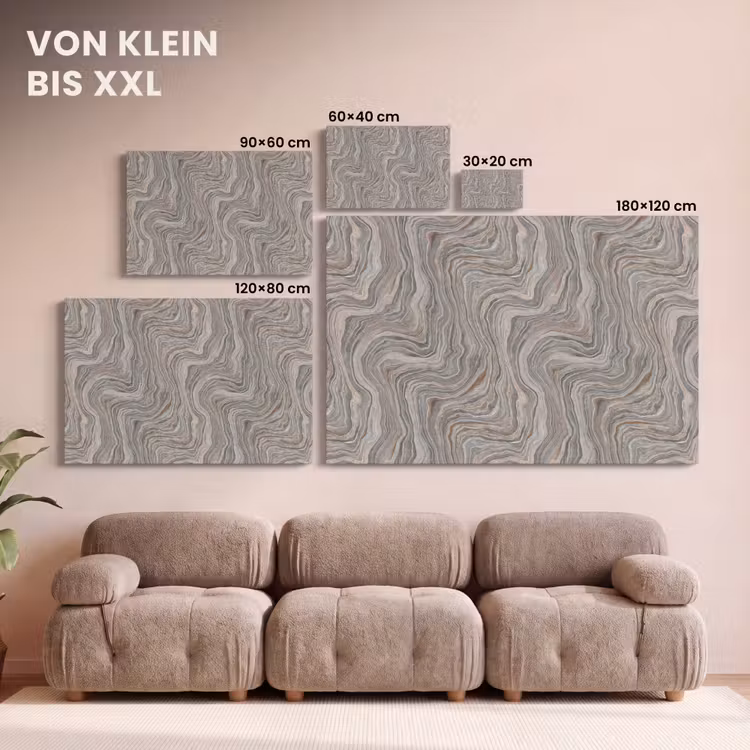 Patroon - Textuur - Grijs canvas 2cm klein 34 -Xsfeer8_DE