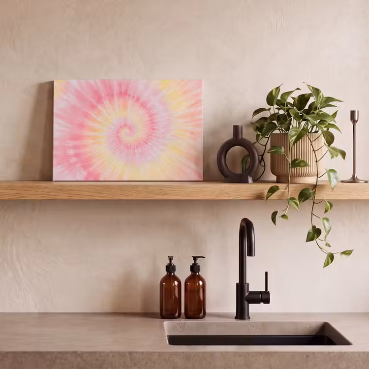 Patroon - Tie Dye - Pasteltinten - Roze canvas 2cm klein -closeup_print_DE