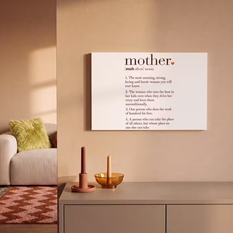 Moeder definitie - Quotes - Mother - Spreuken canvas 2cm klein -sfeer1