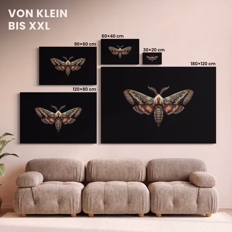 Mot - Oosterse patronen - Sierlijk canvas 2cm klein -Xsfeer8_DE