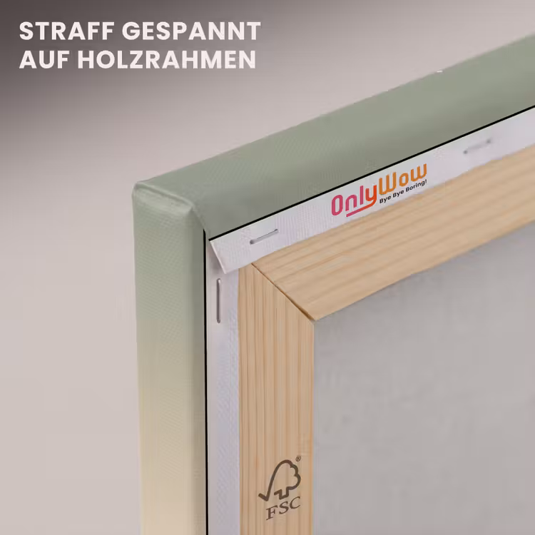 Nachtlandschap - Kamelen - Sterren - zandduinden canvas 2cm klein -uniquesellingpoint_afwerking-onlywow_DE