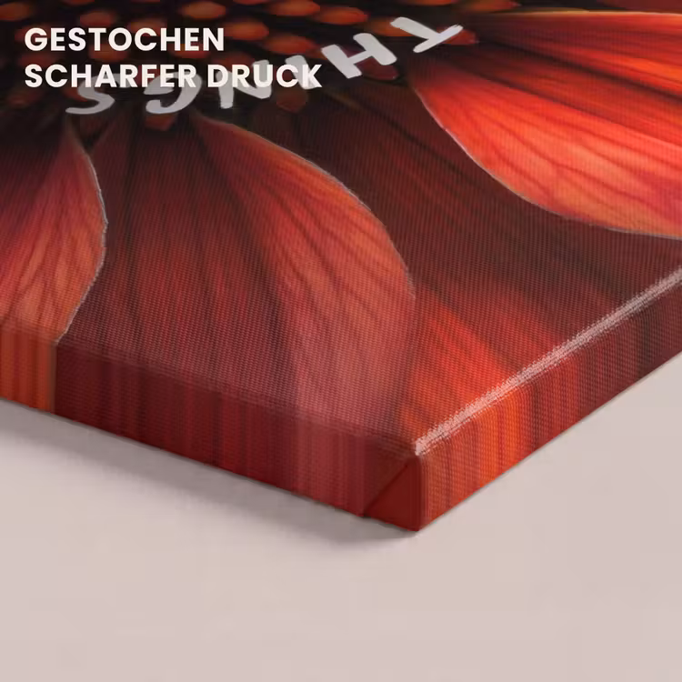 Close up - Bloem - Quote - Rood canvas 2cm klein -closeup_print_DE