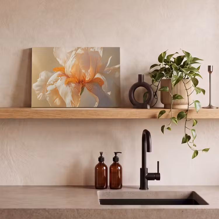 Close up - Oranje - Iris canvas 2cm klein -closeup_print_DE