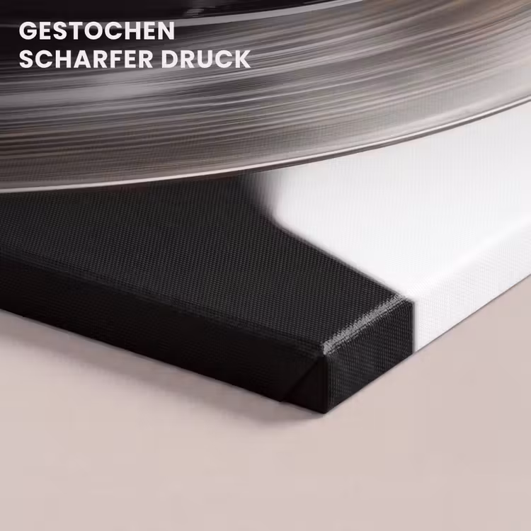 Close-up - Vinylplaat - Platenspeler - Zwart canvas 2cm klein -closeup_print_DE