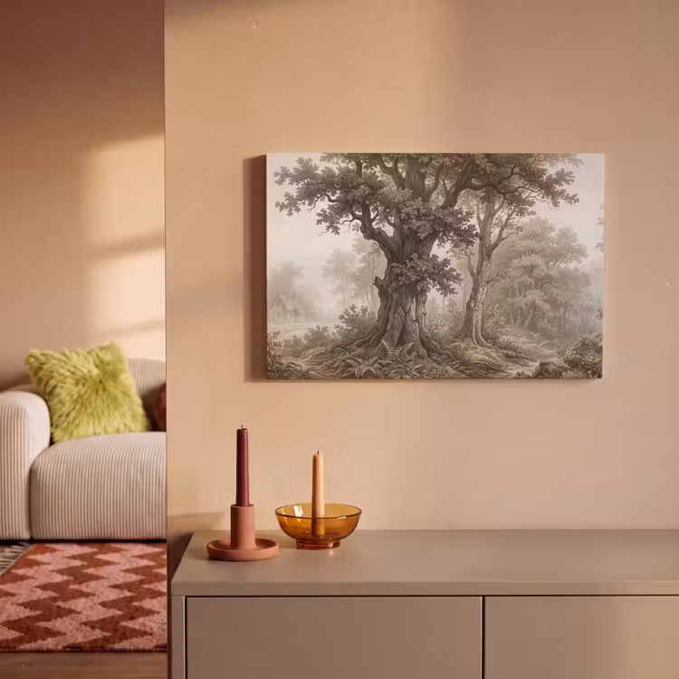 Natuur - Bos - Eik canvas 2cm klein -sfeer1