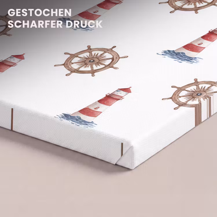 Nautisch - Klassiek - Rood canvas 2cm klein 34 -closeup_print_DE