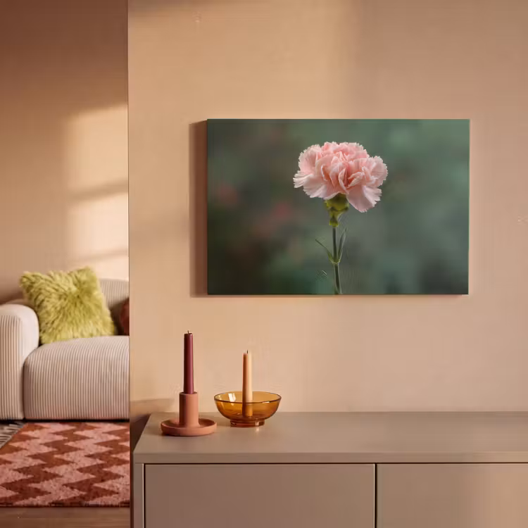 Anjer - Roze - Bloemblaadjes canvas 2cm klein -sfeer1