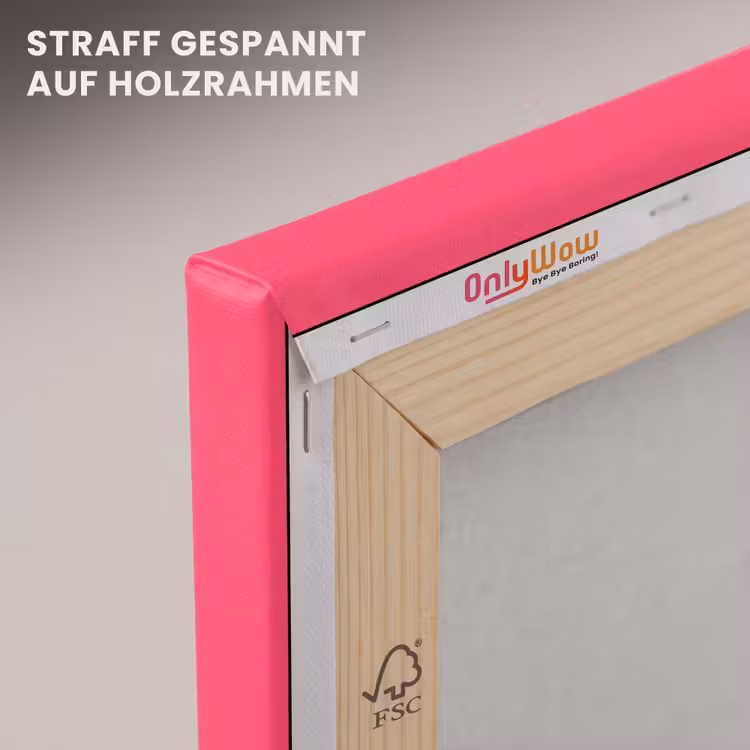 Neon - Flamingo - Roze canvas 2cm klein 34 -uniquesellingpoint_afwerking-onlywow_DE