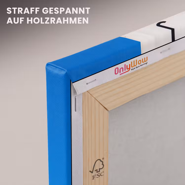 New York - Straatbord - Stad - Urban - Blauw canvas 2cm klein -uniquesellingpoint_afwerking-onlywow_DE