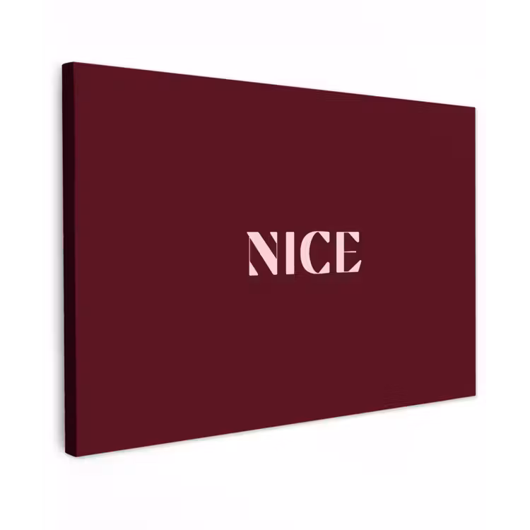 Nice - Bordeaux - Roze canvas 2cm klein -z3d