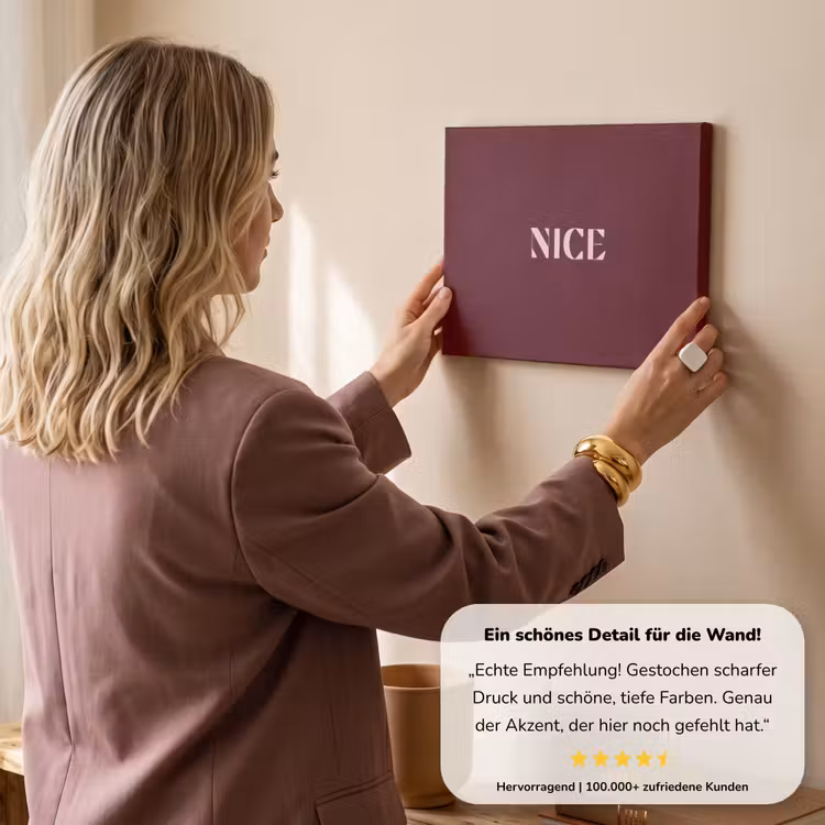 Nice - Bordeaux - Roze canvas 2cm klein -Xsfeer7_DE