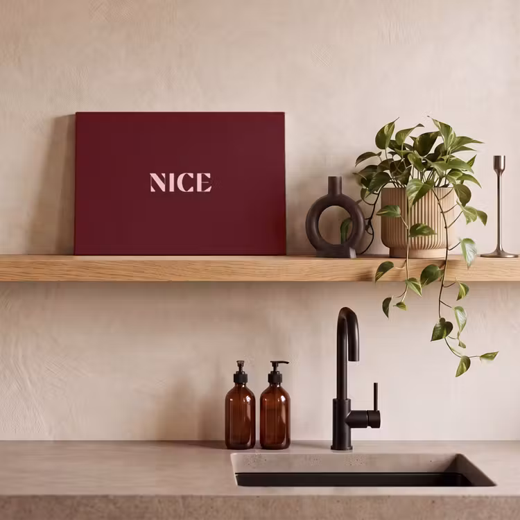Nice - Bordeaux - Roze canvas 2cm klein -sfeer3