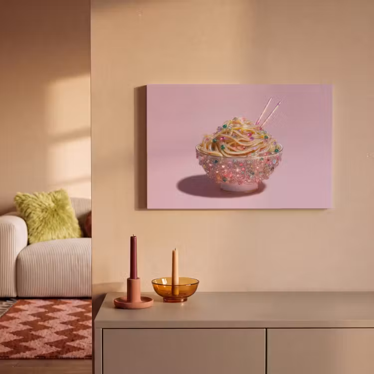 Noodles - Edelstenen - Stokjes - Roze canvas 2cm klein -sfeer1