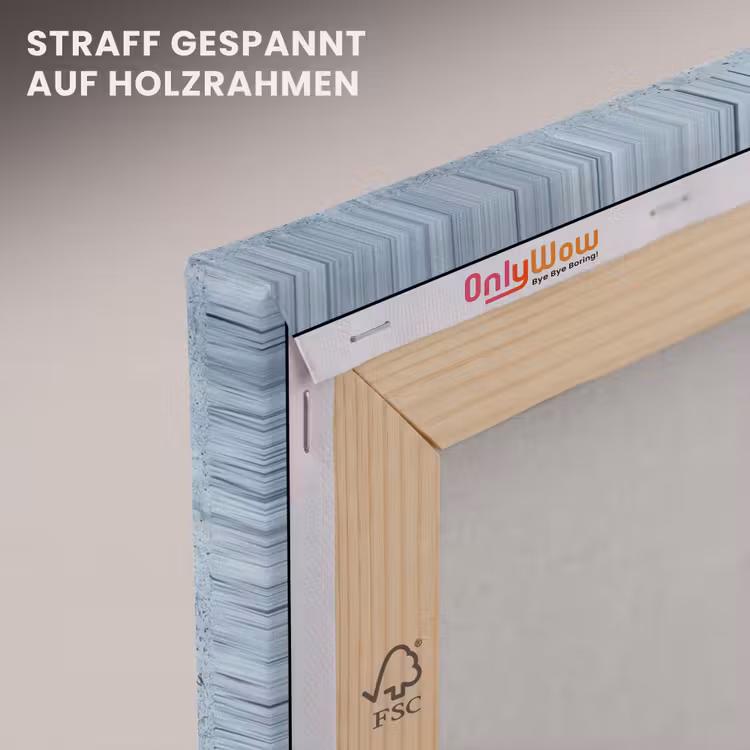 Oppervlak - Ruw - Abstract - Modern - Grijs canvas 2cm klein -uniquesellingpoint_afwerking-onlywow_DE