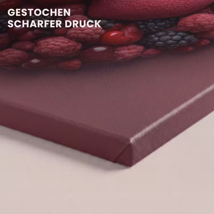 Fruit - Hartjes - Aardbeien - Frambozen - Bosbessen canvas 2cm klein -closeup_print_DE