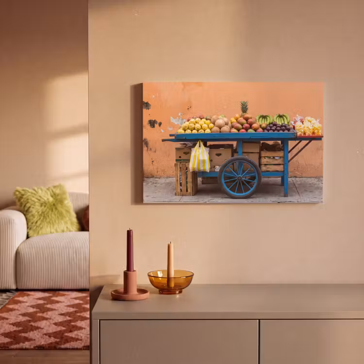 Leinwandbild - Obst – Kar – Straße - Fruit - Kar - Straat canvas 2cm klein