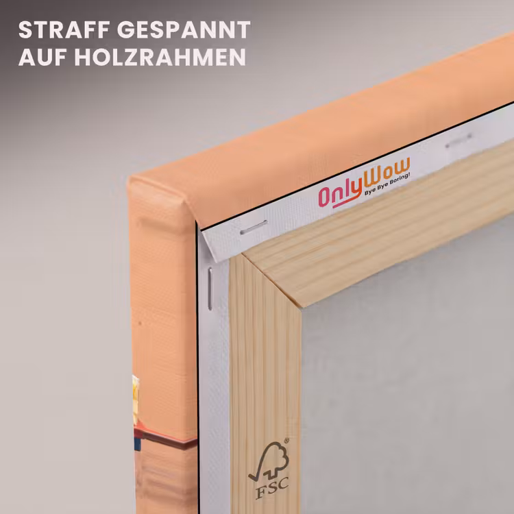 Leinwandbild - Obst – Kar – Straße - Fruit - Kar - Straat canvas 2cm klein