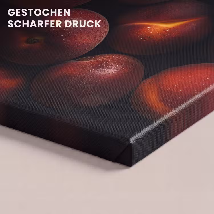 Fruit - Close up - Nectarines canvas 2cm klein -uniquesellingpoint_afwerking-onlywow_DE
