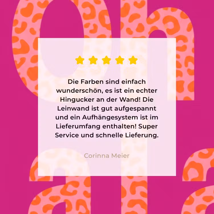 Oh la la - Luipaardprint - Roze canvas 2cm klein -sfeer3