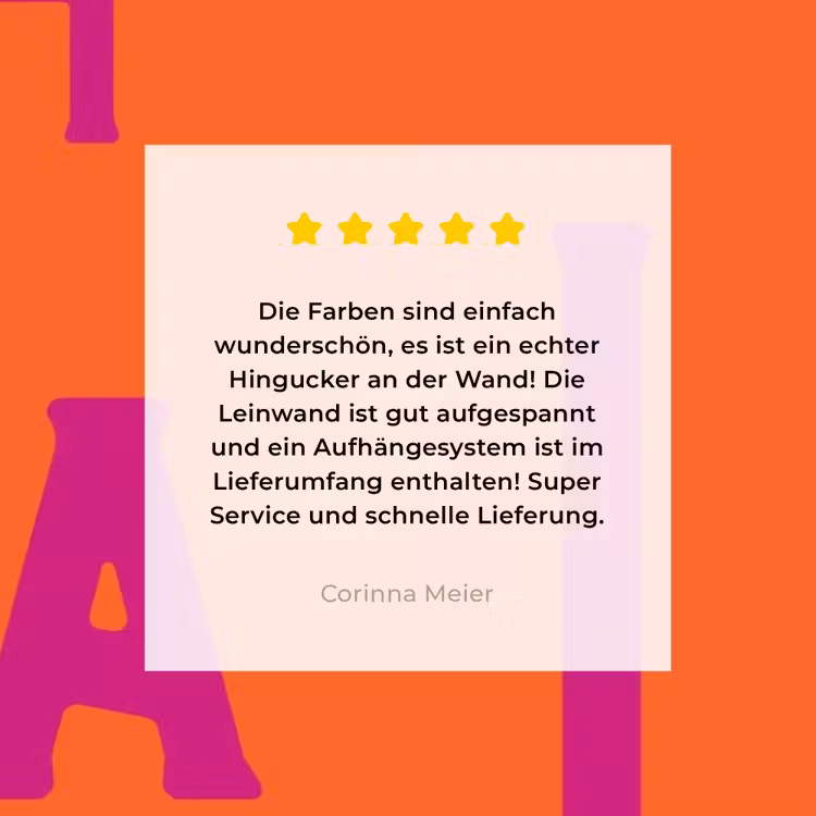 Oh la la - Oranje - Roze - Scheeflettertype canvas 2cm klein -Xsfeer7_DE