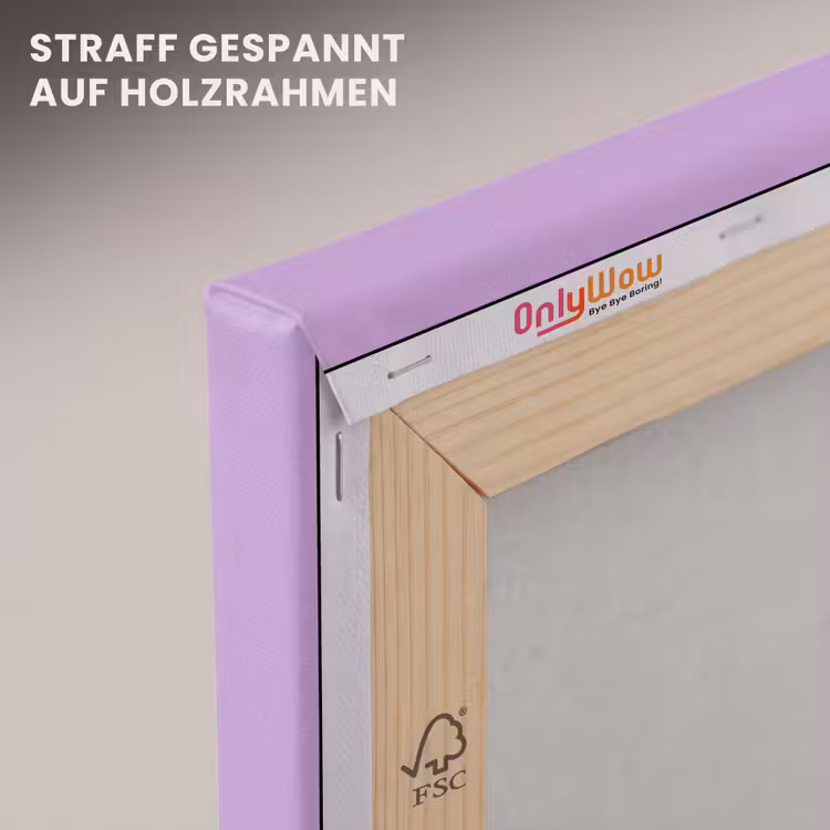 Oh darling - Hart - Paars canvas 2cm klein -uniquesellingpoint_afwerking-onlywow_DE