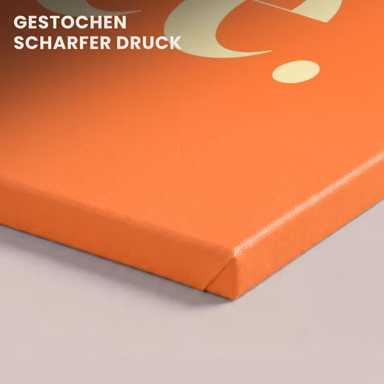 Oranje - Gebroken wit - Nice canvas 2cm klein -closeup_print_DE