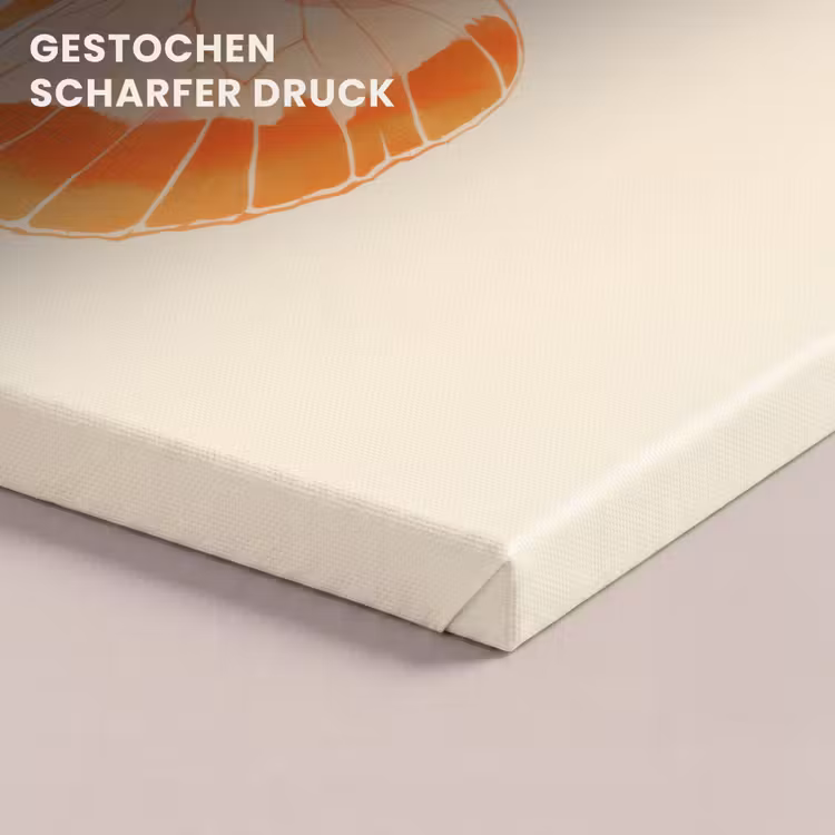 Oranje - Vlinder - Minimalistisch canvas 2cm klein -uniquesellingpoint_afwerking-onlywow_DE