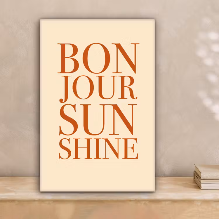 Oranje - Quote - Sun canvas 2cm klein -sfeer1