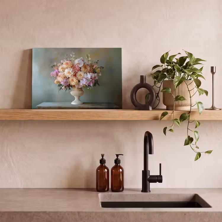Orchidee - Boeket - Vaas - Bloemen canvas 2cm klein -closeup_print_DE