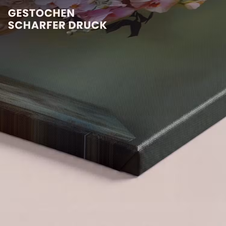 Orchidee - Boeket - Vaas - Bloemen canvas 2cm klein -uniquesellingpoint_afwerking-onlywow_DE