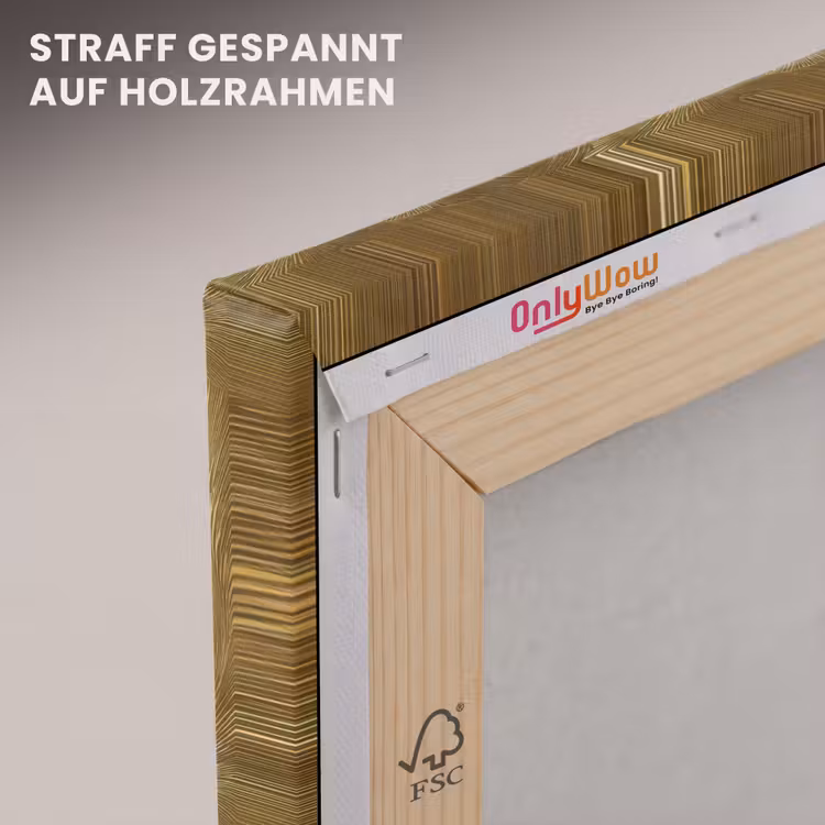 Organisch - Lijnen - Goud canvas 2cm klein 34 -uniquesellingpoint_afwerking-onlywow_DE