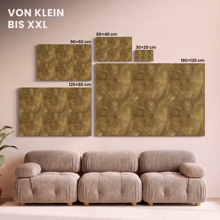 Organisch - Lijnen - Goud canvas 2cm klein 34 -Xsfeer8_DE