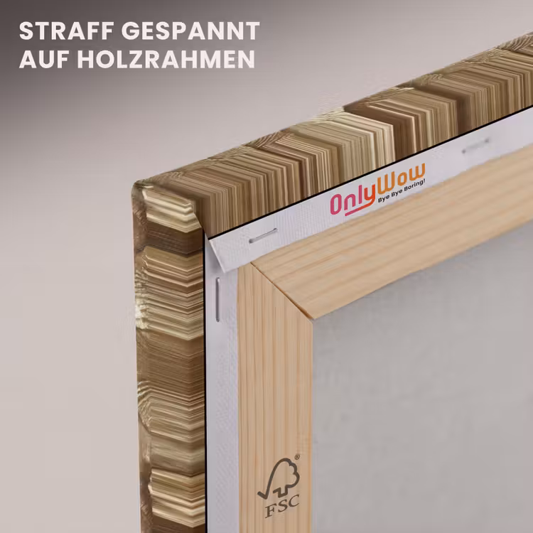 Organisch - Patroon - Bladeren - Goud canvas 2cm klein 34 -uniquesellingpoint_afwerking-onlywow_DE
