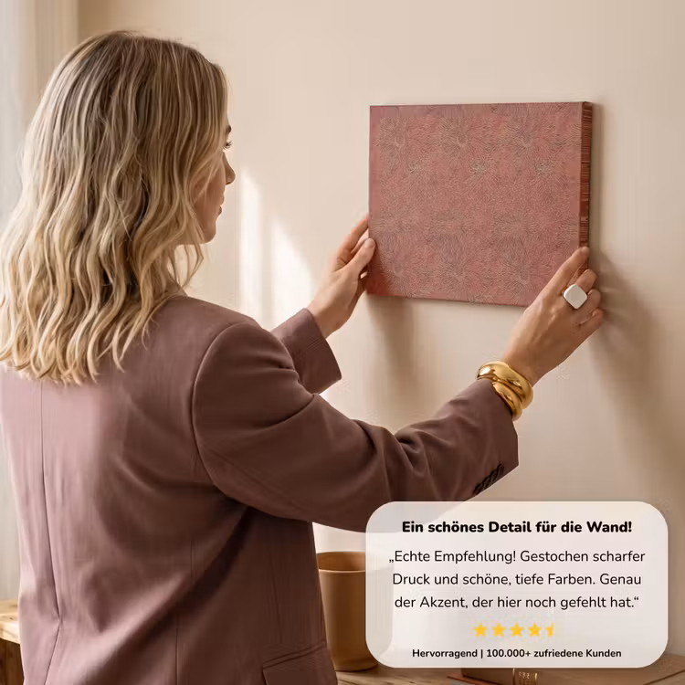 Oosters - Bloemen - Terracotta canvas 2cm klein 34 -Xsfeer7_DE