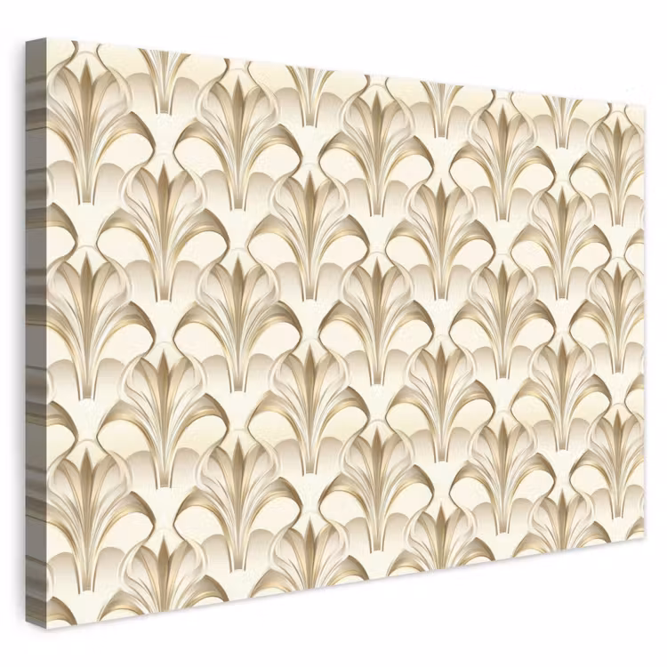 Ornament - Barok - Goud canvas 2cm klein 34 -3d