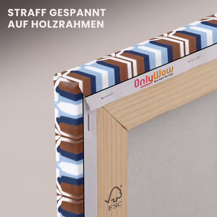 Ornament - Tegel - Kleurrijk canvas 2cm klein 34 -uniquesellingpoint_afwerking-onlywow_DE