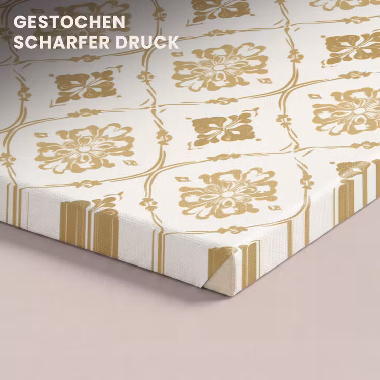 Ornament - Klassiek - Goud canvas 2cm klein 34 -closeup_print_DE