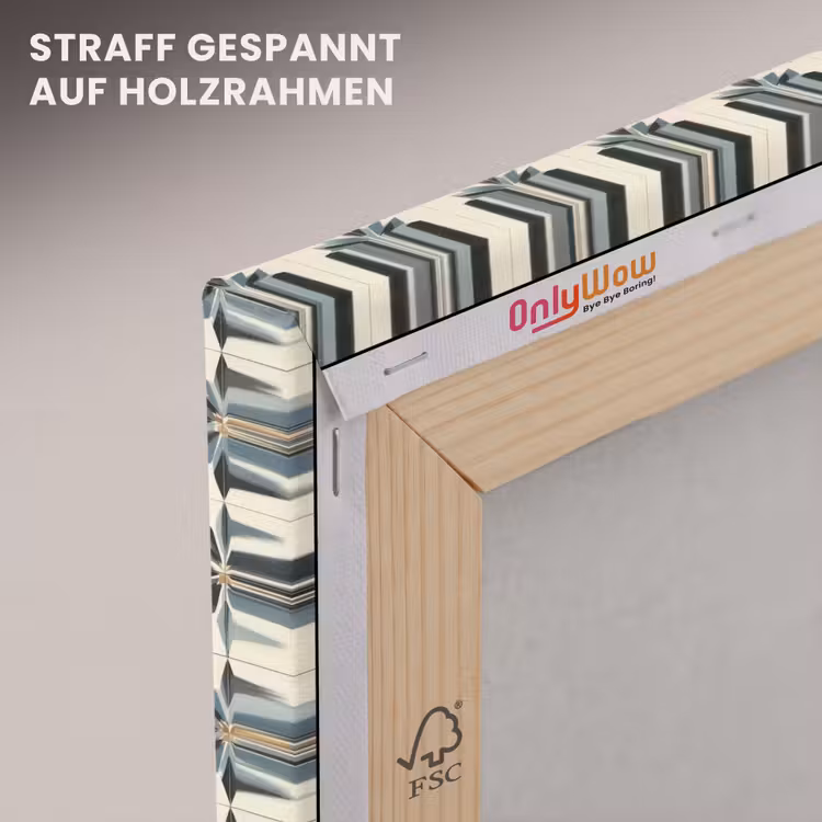 Sierlijk - Ornament - Blauw canvas 2cm klein 34 -uniquesellingpoint_afwerking-onlywow_DE