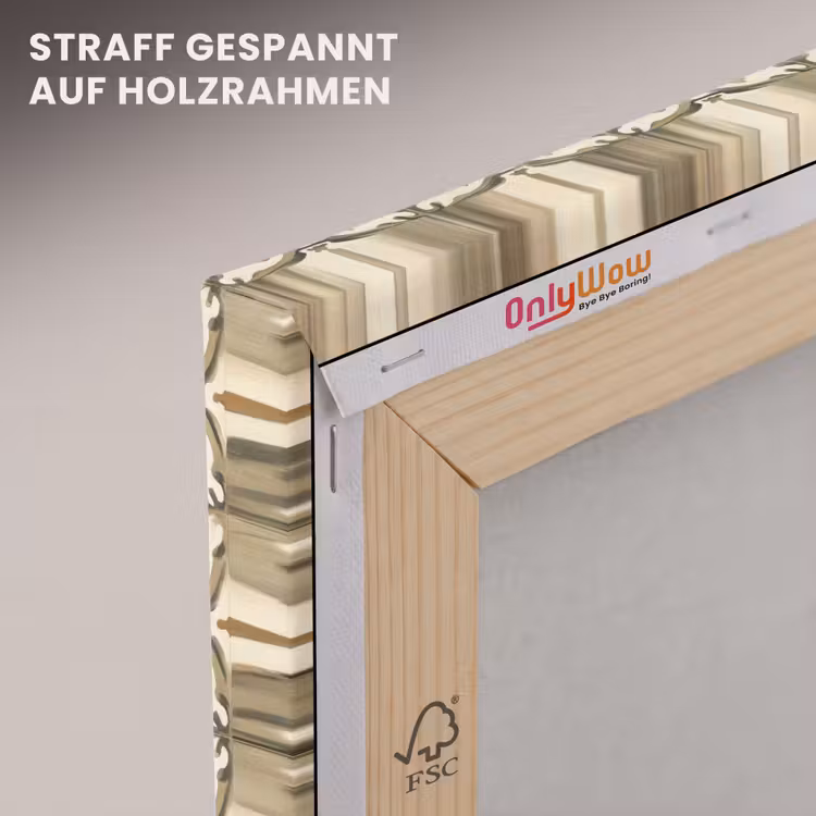 Siertegel - Patroon - Bruin canvas 2cm klein 34 -uniquesellingpoint_afwerking-onlywow_DE