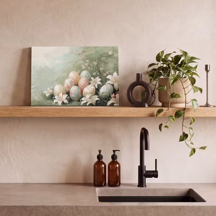 Paaseieren - Pasteltinten - Bloemen canvas 2cm klein -closeup_print_DE
