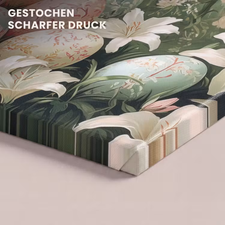 Paaseieren - Pasteltinten - Bloemen canvas 2cm klein -uniquesellingpoint_afwerking-onlywow_DE