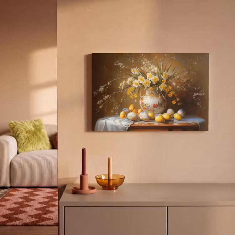 Paaseieren - Stilleven - Vaas canvas 2cm klein -sfeer1