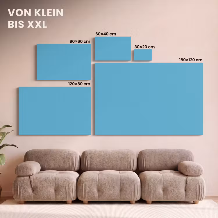 Ocean - Teal - Blauw canvas 2cm klein 34 -Xsfeer8_DE
