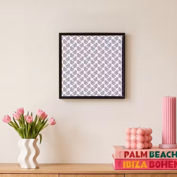 Oceaan - Koraal - Blauw - Wit Canvas met baklijst klein 1124 -atmosphere_sfeer1_global