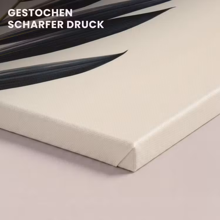 Palmblad - Donkere bladen - Subtiel canvas 2cm klein -uniquesellingpoint_afwerking-onlywow_DE